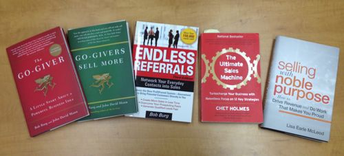 Sales books go-giver selling with noble purpose ultimate sales machine