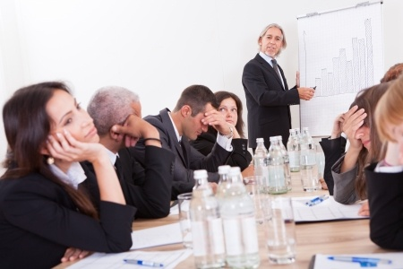 Disengaged Employees Bored Team Presentation