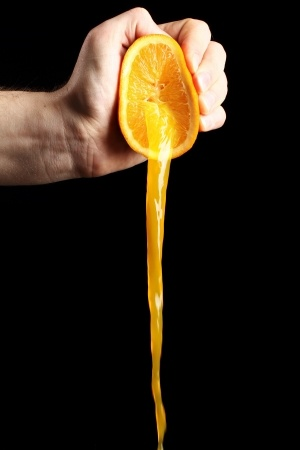 Squeezed orange juice and creativity