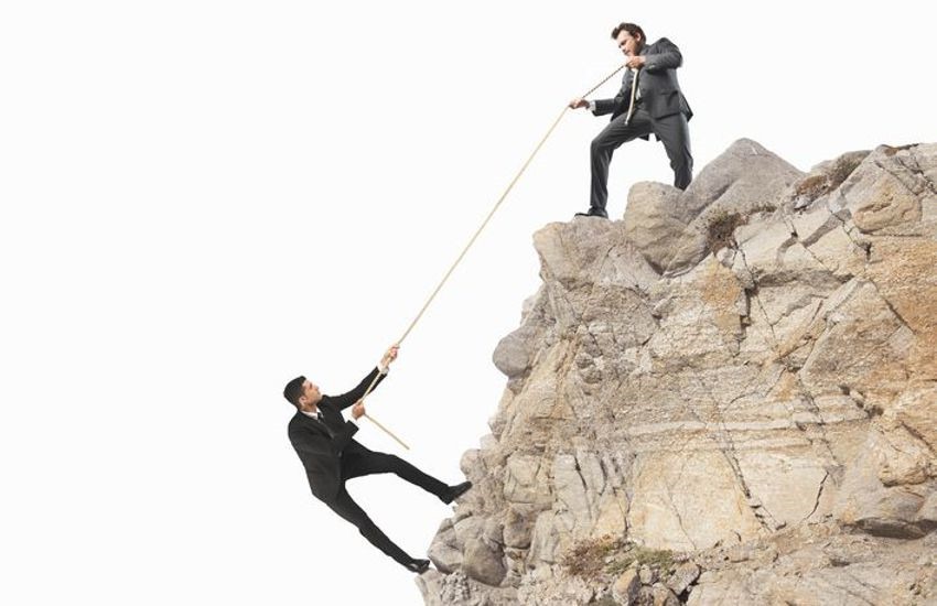 Teamwork Helping Employees Climb and Succeed