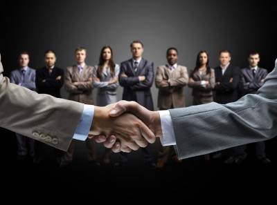 Sales Optimization Handshake trust business