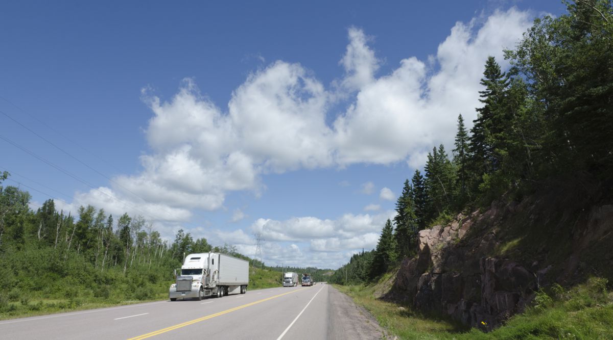 Quiet Success, Trucks on Highway